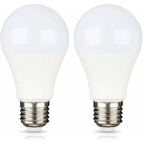 royaluxe - E27 12V LED Blanc Froid 6500K pour Camping, Équivalent Halogène 75W, Ampoule LED AC DC 12 Volt 24 Volt E27 pour Pannneau Solaire/Garage/Jardin, non-dimmable,12W, lot de 2 [Classe énergétiq (1/4)
