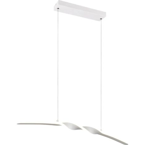 [GEBRAUCHT] B-Ware Reality Pendelleuchte Hängelampe Led Ginko Weiß Matt Metall 79 Cm