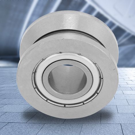 Guide à rouleaux à gorge en V 154120 mm avec roulement à billes étanche LV202-41ZZ (1/5)