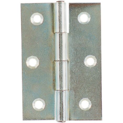 24PZ CERNIERA CON PERNO FISSO IN ACCIAIO ZINCATO MM 63,5X44X1,5 ART.838 (1/2)