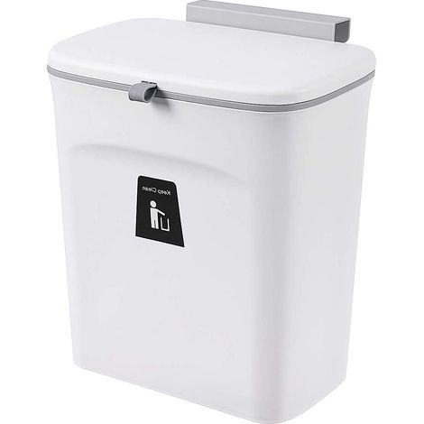 Küchenabfalleimer, Hängeabfalleimer mit Schiebedeckel, für Abfalleimer, Schrankabfalleimer, Küchenabfalleimer, Mehrzweck-Küchenbox