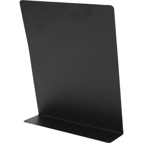 Bacheca magnetica in metallo nero, ideale come espositore da tavolo per appunti, perfetta per casa, scuola, cucina e ufficio. (1/5)