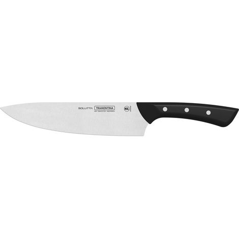Tramontina coltello tranciante Solutta acciaio inox nero 21 cm (1/5)