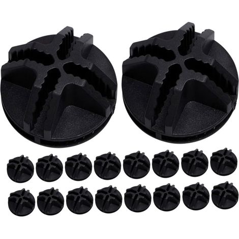 Lot de 60 connecteurs en plastique pour cubes rangement fil métallique (1/5)