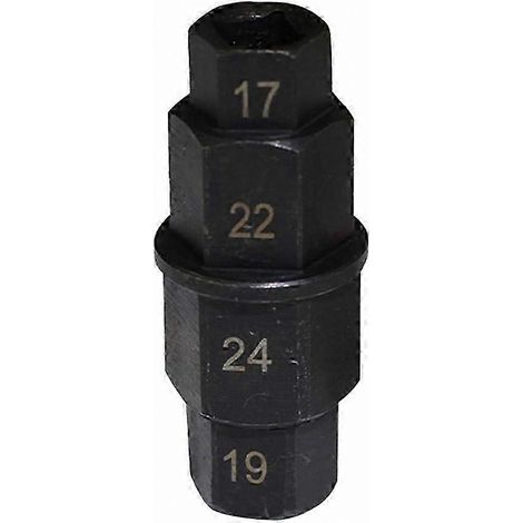 Clé hexagonale pour axe de moto, clé multifonction pour réglage de l'axe de roue (1/4)