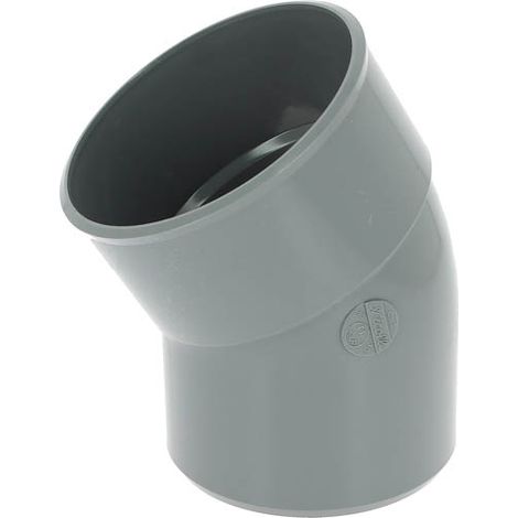 Nicoll – Coude PVC mâle-femelle 125mm – Raccord évacuation 30° – Conception lisse pour connexion durable – Certification ISO9001 (1/3)
