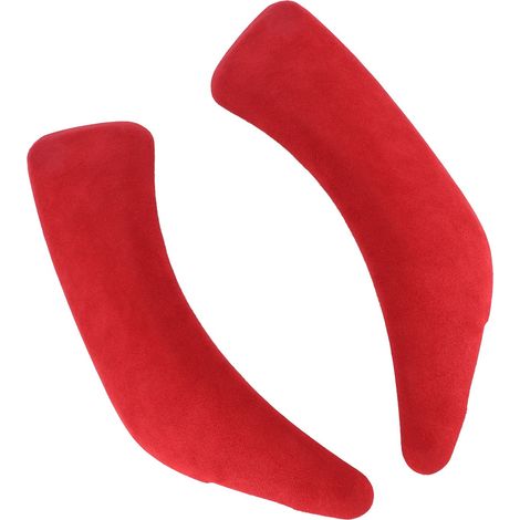 Garnitures d'accoudoirs de porte en daim rouge vif pour BMW Série 1 F20 F21 2011-2019, habillage intérieur de panneau, kit de 2 pièces décoratives. (1/5)