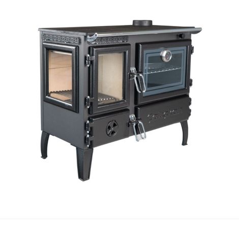Poêle a bois avec four 214-3D-Brick gourmet 7 kW (1/5)
