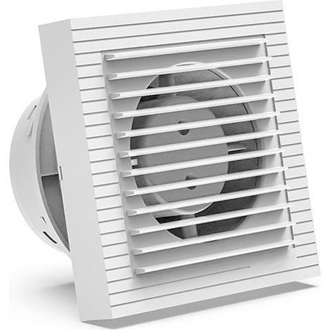 Ventilateur d'extraction, clapet anti-retour 120 mm 16 W 118 m³/h, montage fenêtre et mur, pour cuisine, salle de bain, serre, garage - 12,7 cm (1/5)