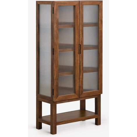SKLUM Vitrine aus Mangoholz und Glas Anamuia Mangoholz Dunkel (1/5)