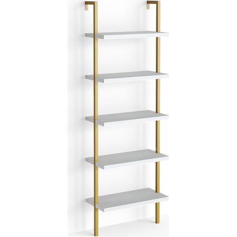 Scaffale a scala Ava, Bianco, 60 x 183 cm, Vicco (1/5)