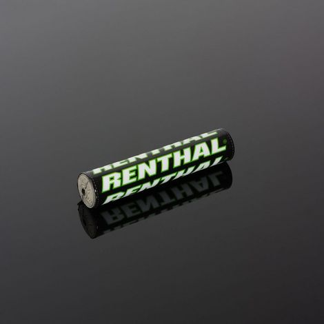 Esponja para volante Renthal mini SX PAD (205 mm), color negro/verde/blanco, con logo Renthal.