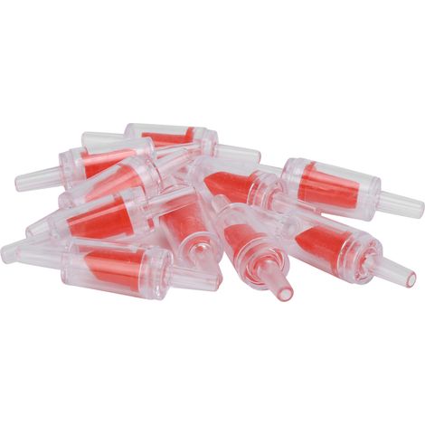 Valve de contrôle de pompe à Air unidirectionnelle, 10 pièces, clapet anti-retour en plastique pour aquarium (rouge) (1/5)