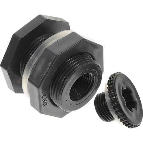 2 Inch PVC Bulkhead Water Tank Connector with Sealed Plug