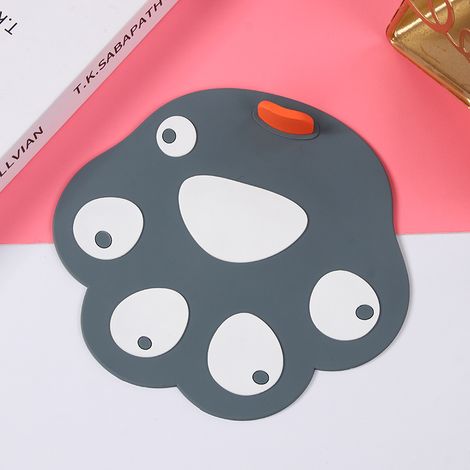 Lot de 2 bouchons d'évier de cuisine (gris), en silicone sûr et créatif, ZQKLA (1/5)