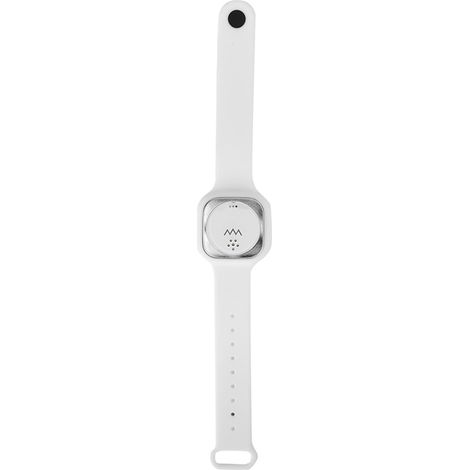 Bracelet anti-moustiques à ultrasons, bracelet électronique anti-moustiques pour l'extérieur, blanc (1/5)