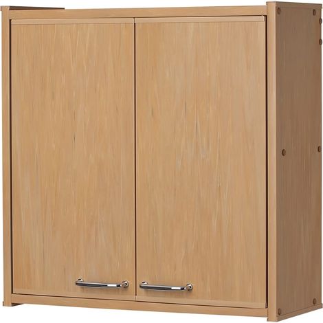 Negrari Pensile in PVC F760PFAM in resina PVC, Resistente all'umidità, Fornito in kit di montaggio, Interni/Esterni, 59x21x59 cm, Frassino (1/2)