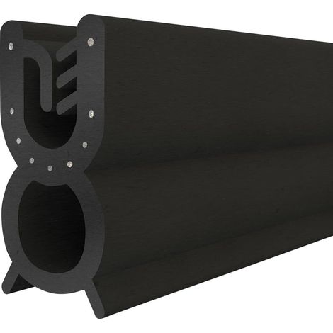 Steigner – Joint de protection bord de tôle T-32 – EPDM noir – Forme U 9x22mm – Longueur 5m – Résistant aux intempéries et UV