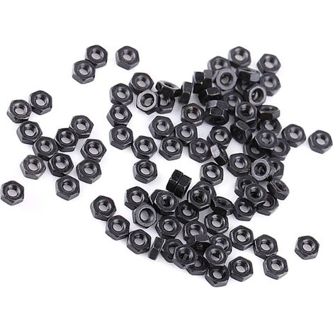 Écrous hexagonaux en acier au carbone DIN934 de nuance 8.8, paquet de 100 pièces (1/5)