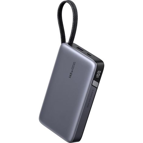 145W Batterie Externe 20000mAh Câble USB C Intégré 100W Power Bank Portable Charge Rapide 3 Ports PD 3.0 Écran LED (1/5)