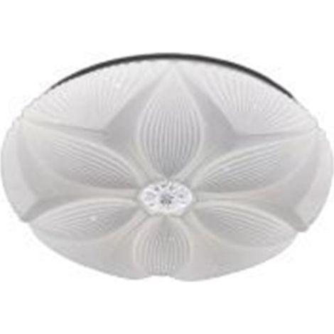 TrAdE Shop Traesio - Plafoniera Led Soffitto Decoro Fiore 45w Bianco Lampada Luce Fredda 6500k Ip20 71771 - (1/5)
