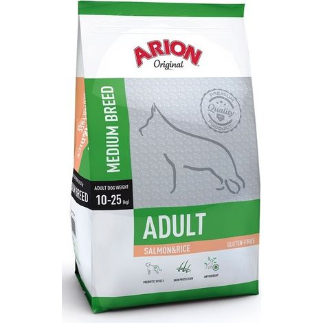 Cani di razza media per adulti originali per adulti gare medie salmone, pacchetto di risparmio 2 x 12 kg