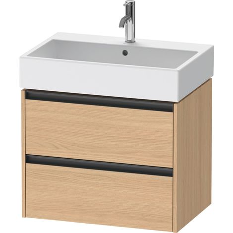 Duravit Ketho.2 bâti-support de lavabo suspendu, 2 tiroirs,