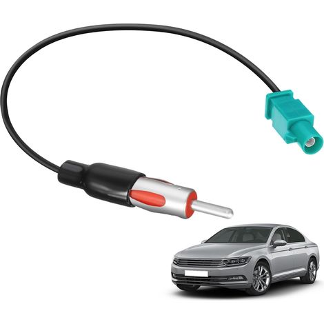 Adaptateur Antenne Autoradio Connecteur Raccord Radio Voiture, Fakra Z vers DIN Prise Connecteur Câble 15cm Compatible avec Fiat 207 Lecteur Multimédia CD (1/5)
