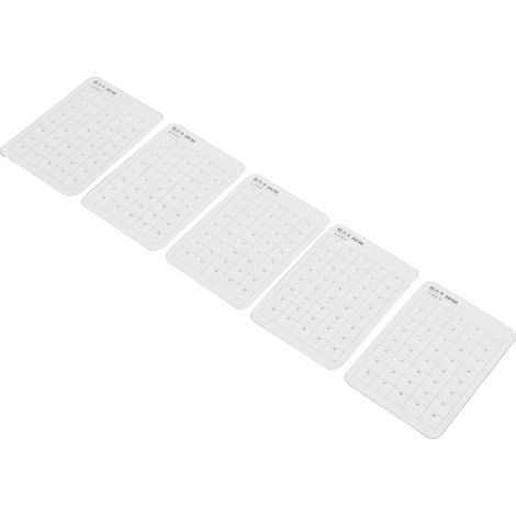5 Cartes de Test de Vision Double Face Film Mat pour Examen de Près et Confirmation Visuelle (1/5)