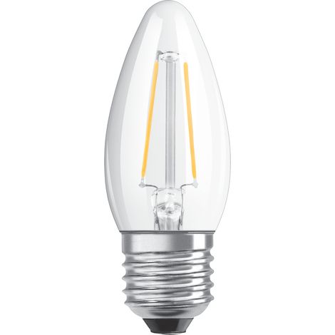 LED-Glühbirne Filament E27 4.8W 470 lm C35 OSRAM Parathom Classic 4058075590670 2700K Warmweiß (1/4)