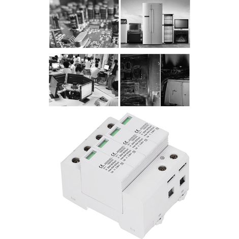 Parafoudre photovoltaïque CC SGSP-40 blanc, 1000 V, 40 kV, 4 pôles (1/5)
