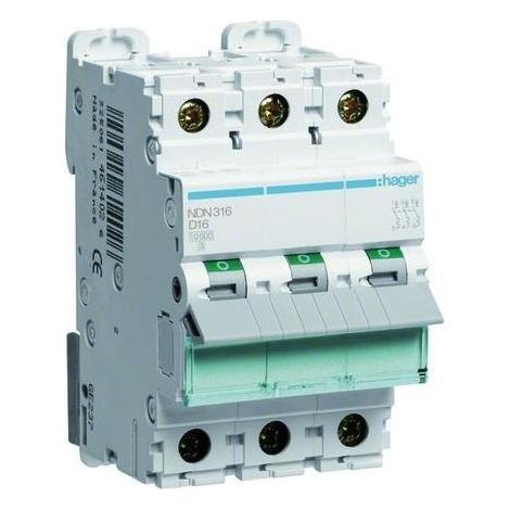 Leistungsschalter 3P D 16A 10kA AC NDN316 (1/5)