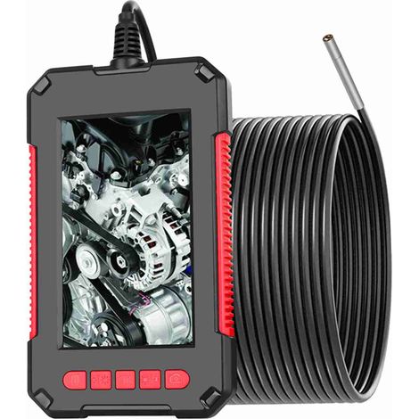 Endoscope industriel portable P40, caméra d'inspection borescopique, étanche IP67, objectif de 3,9 mm, 6 LED réglables intégrées et écran haute définition 1080p de 4,3 pouces (1/5)
