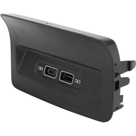 Schwarzer rückseitiger USB-Ladeanschluss 5QD035726L, kompatibel mit KODIAQ KAROQ ab 2017, Ersatz-Netzsteckdose (1/5)