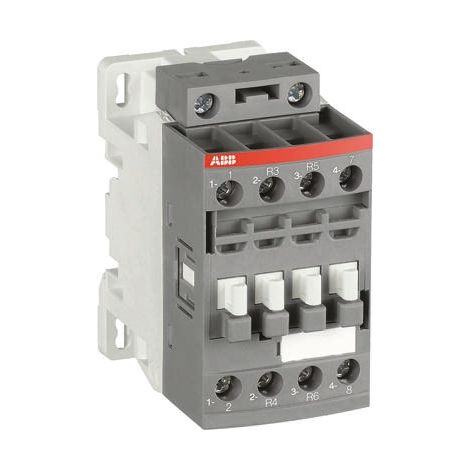 Contacteur ABB série AF09, 4 pôles , 2 N/O + 2 N/F, 25 A, 24 V (c.a./c.c.), 4 kW ( Prix pour 1 )