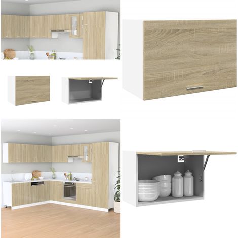 Hängeschrank Sonoma-Eiche 60x31x40 cm Holzwerkstoff - Küchenregal - Hängeschrank - Wanderschrank - Küche Organisation - Speicherplatz Optimieren - Home & Living (1/5)