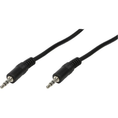 LogiLink 3.5mm - 3.5mm - 3m - 3.5mm - Männlich - 3.5mm - Männlich - 3 m - Schwarz