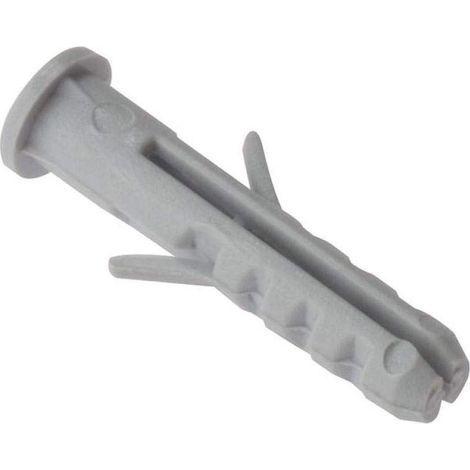 Forgefix Nylon Wall Plug Rimmed M6 X 30mm - 100 Pack (1/2)