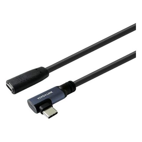 1 câble USB-C coudé, 0,3 m, 20 Gbit/s, USB 3.2, pour transfert rapide de données et charge (1/2)