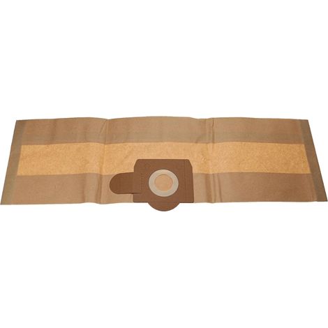 vhbw 10x bolsa compatible con Bosch PAS 12-27 F, PAS 12-27, PAS 11-21 aspiradora - 30 cm x 30 cm marrón