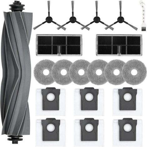 Set di accessori da 20 pezzi per Dreame L10s Ultra Gen 2 / Mova E30 Ultra / L40 Ultra AE / L10s Pro Ultra Heat: 1 spazzola principale, 6 sacchetti per la polvere, 6 panni per la pulizia, 4 spazzole la