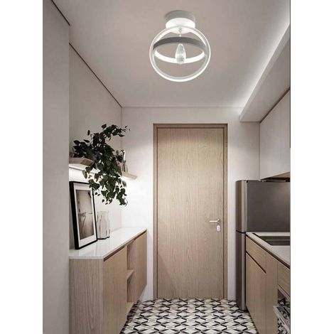 Lampadario led moderno 22 watt forma cerchio plafoniera con pendente lampada da soffitto luce bianca fredda 6500K 1760Lm (1/2)