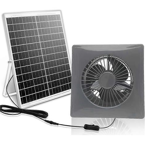 Énergie 4 pouces haute vitesse solaire ventilateur avec 8 W panel shed évacuation pour poulet coops greenhouses sheds A (1/5)