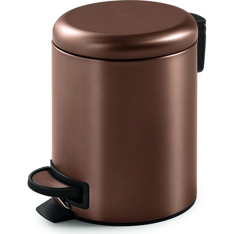 Portarifiuti Bagno 5 Litri In Acciaio Inox Oro Rosa Papaya