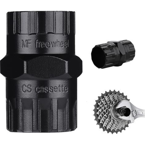 Outil 2 en 1 Démonte Cassette Vélo,Démonte Cassette,Convient pour enlever Les Anneaux de Verrouillage de Tirelire avec 12 Dents et Les Outils de Roue Libre avec 12 Dents