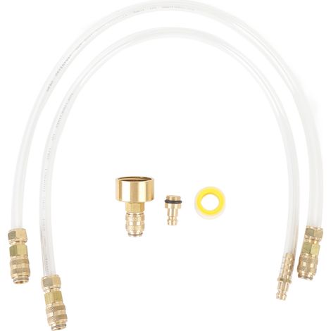 Ortviai Kit de purge hydraulique pour direction marine – 5 pièces avec raccords en laiton et tube de remplissage (1/5)
