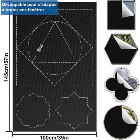 Store occulant magnétique sans perçage 100x145cm - - Tissu isolation, pour fenêtre de toit/bébé