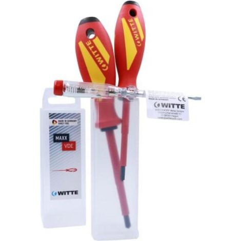 witte-653714-juego de 3 destornilladores maxx vde (modul pz + verificador)