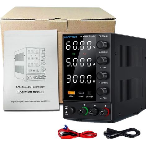 Fuente de alimentación, protección OCP, carga rápida USB, DPS605U (1/2)