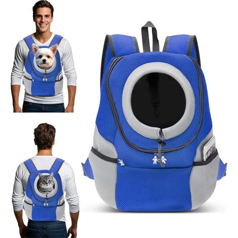 1 Sac À Dos Pour Chien, Bretelles Réglables, Polyester Respirant, Mesh Aéré, Randonnée Camping (1/5)